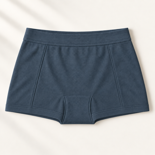Original design illustration: Stillmorrow Coverage Boyshort in slate