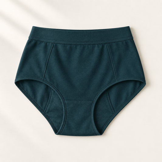 Design illustration: Stillmorrow Everyday Brief in deep teal